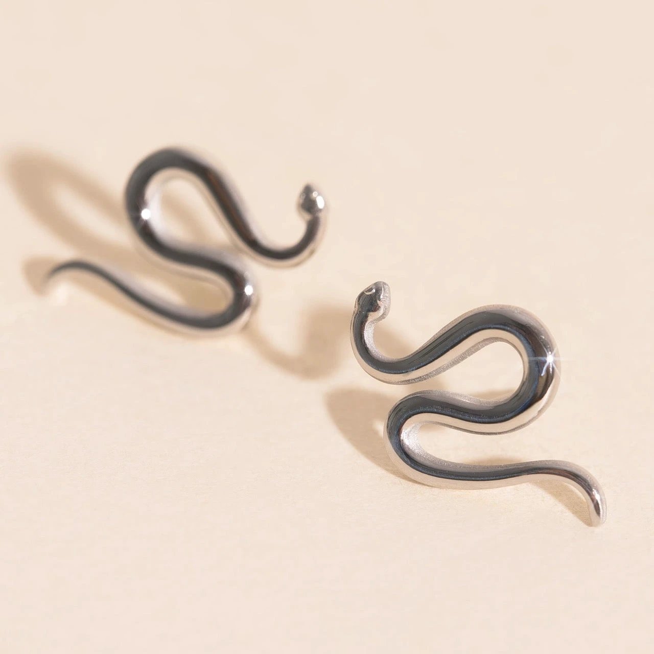 Snake Stud Earrings by Oh Clementine