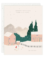 Snow Chickens - Seeded Holiday Card by Ash & Rose