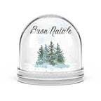 Snow Globe — 'Buon Natale' Winter Pines Decorative Globe by Printify