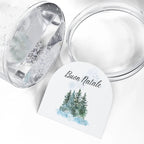 Snow Globe — 'Buon Natale' Winter Pines Decorative Globe by Printify