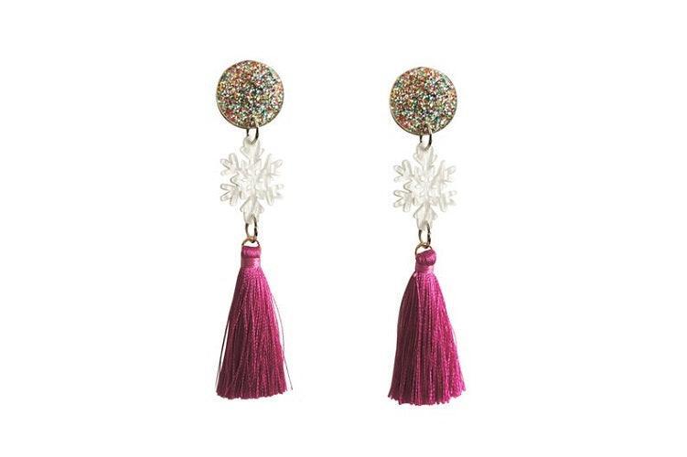 Snow Star Earrings by Laliblue Earrings La Vie Bien Snow Star Earrings by Laliblue