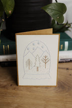 Snow Globe Holiday Greeting Cards by Rosies Boutique Haiti