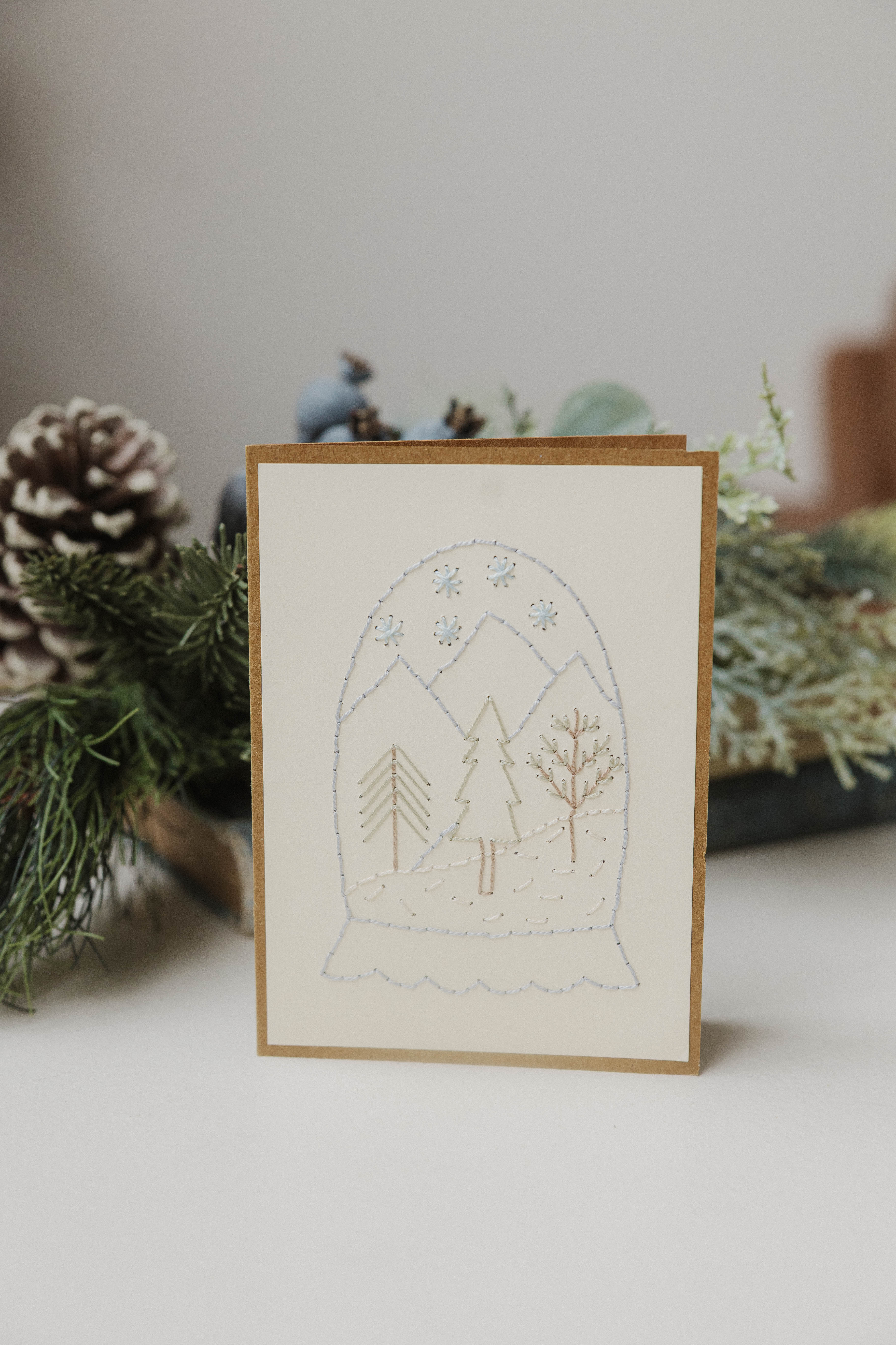 Snow Globe Holiday Greeting Cards