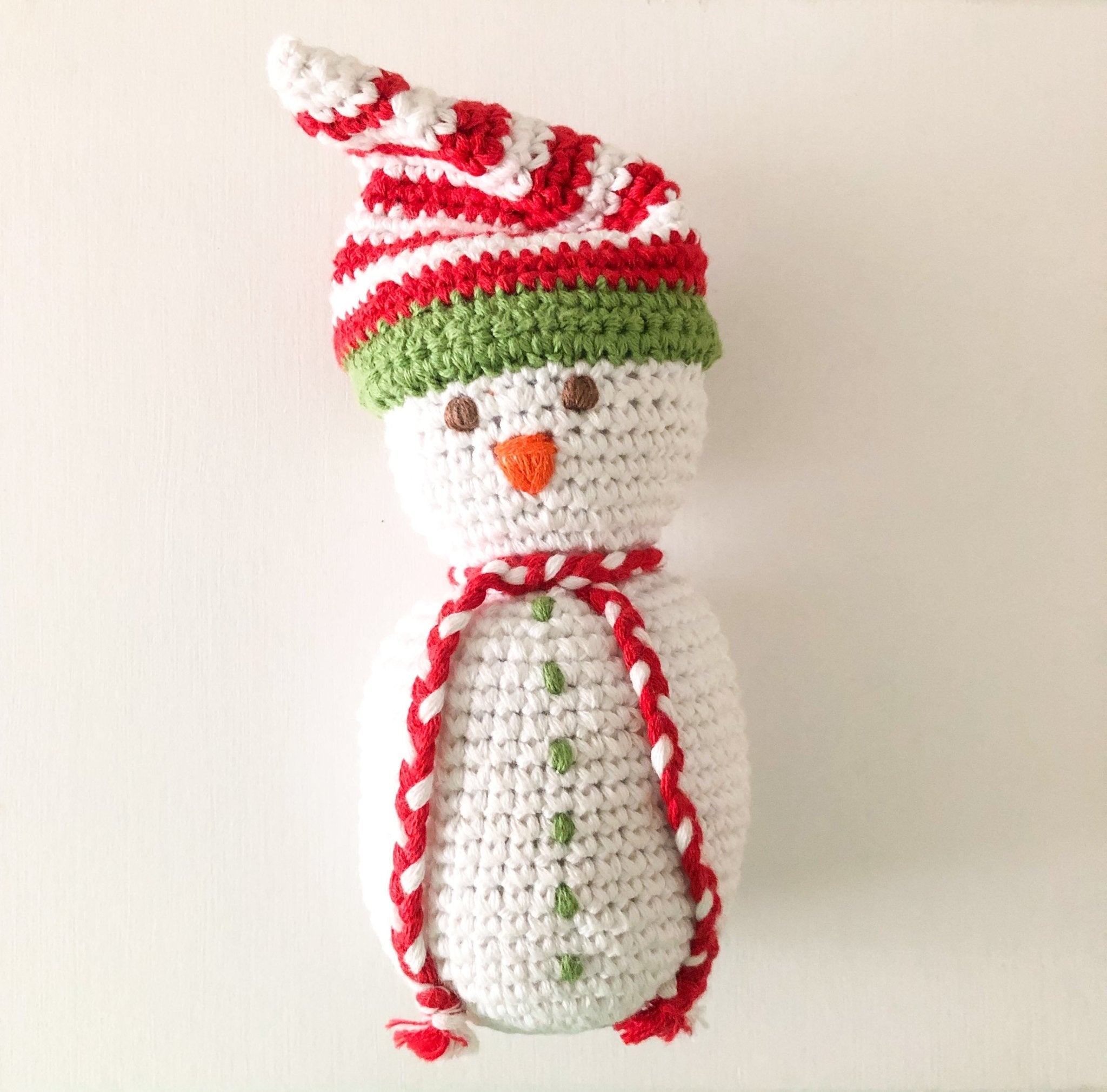 Snowman Rattle Rattles La Vie Bien Snowman Rattle