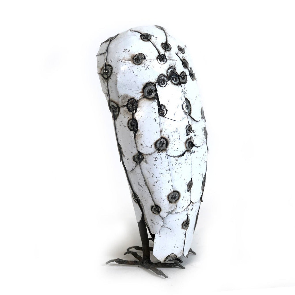 Snowy White Owls - Recycled Metal La Vie Bien Snowy White Owls - Recycled Metal