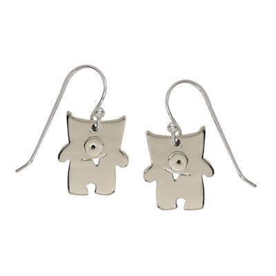Snurgel Emoti Silver Earrings Earrings - Fashion La Vie Bien Snurgel Emoti Silver Earrings