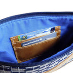 Sofia Leather and Woven Crossbody Bag Siggy La Vie Bien Sofia Leather and Woven Crossbody Bag