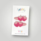 Soft Strawberries Hair Clips by Parker + Kay Creative