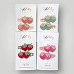 Soft Strawberries Hair Clips by Parker + Kay Creative