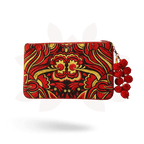 Soila Embroidered Pompom Clutch | iPad Bag - Thailand Clutch La Vie Bien Soila Embroidered Pompom Clutch | iPad Bag - Thailand