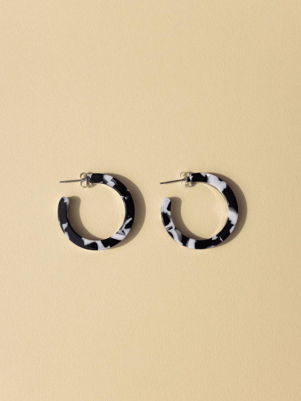 Sol Hoops - Black + White