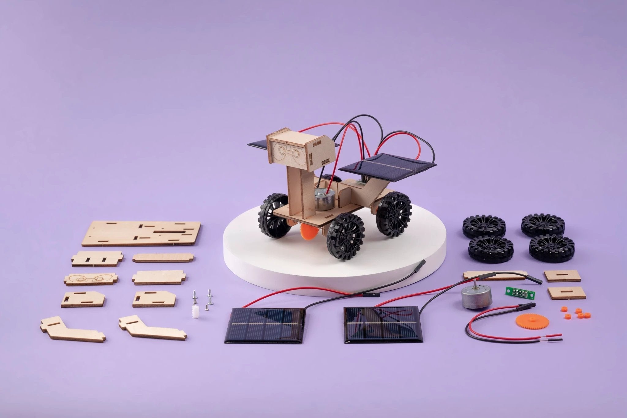 Solar Powered Mars Exploration Rover DIY Kit, Educational STEM Toy by Kitsville