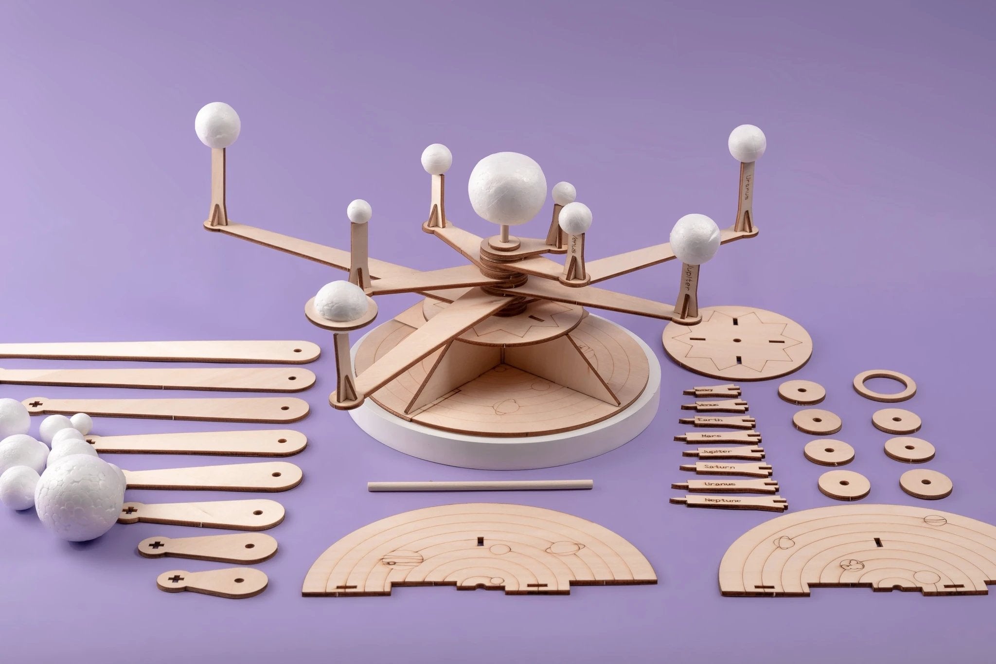 Solar System Model DIY Kit, Educational STEM Toy by Kitsville