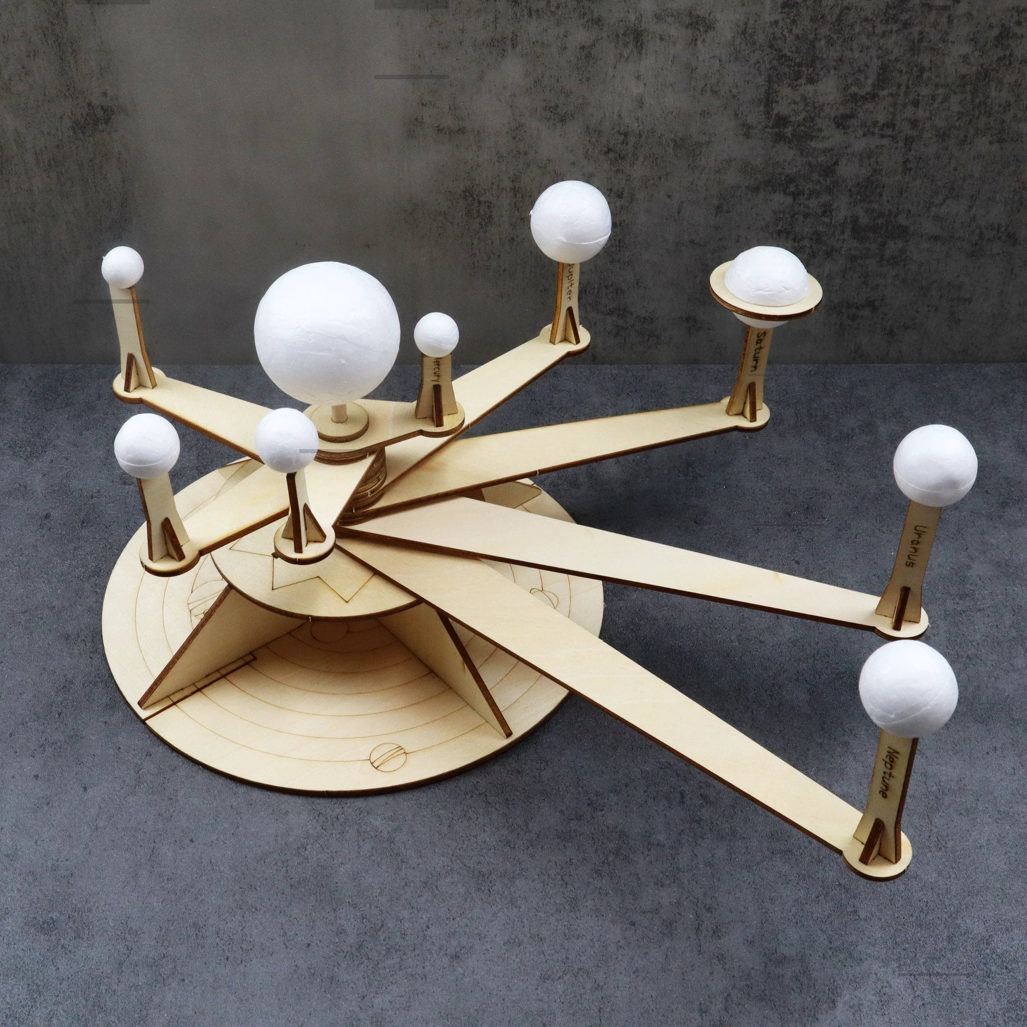 Solar System Model DIY Kit, Educational STEM Toy by Kitsville