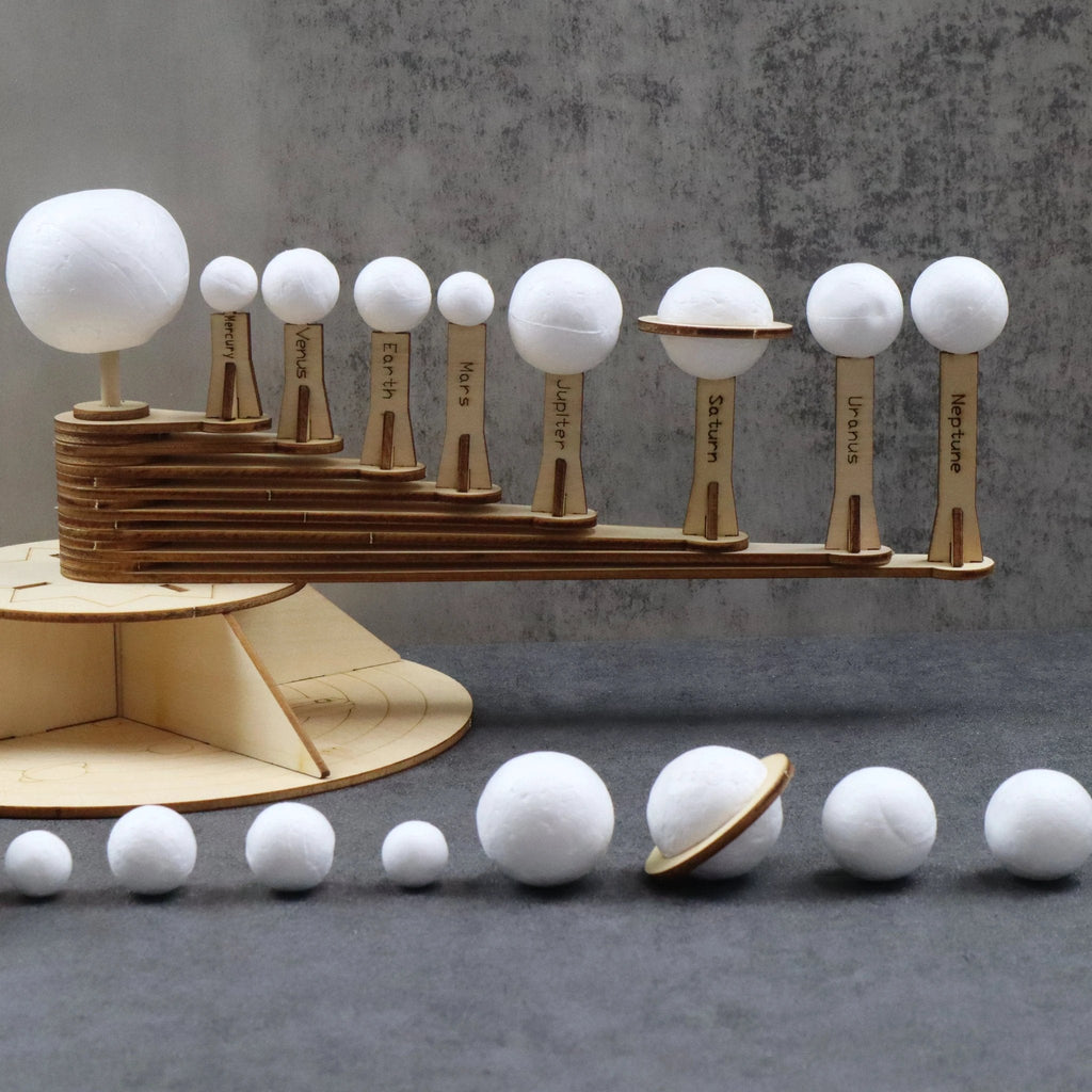 Solar System Model DIY Kit, Educational STEM Toy by Kitsville