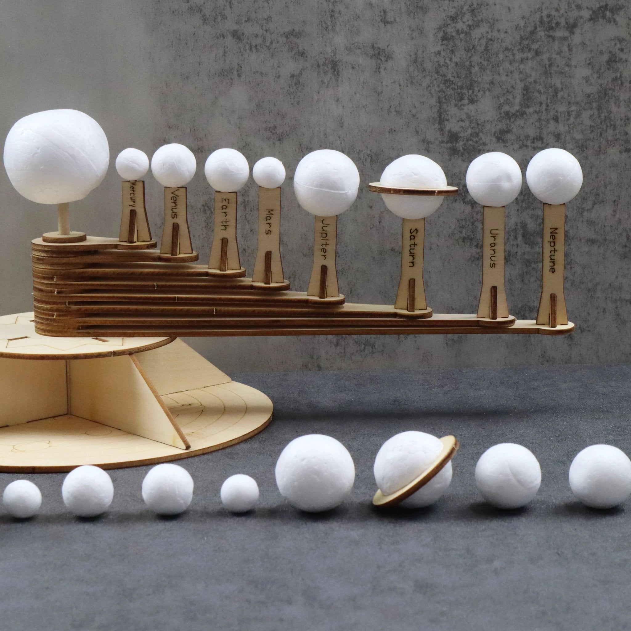 Solar System Model DIY Kit, Educational STEM Toy by Kitsville