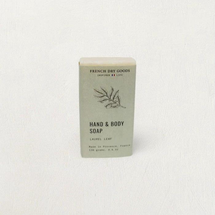 Solid Hand & Body Soap, Laurel Leaf Scent by White Cliff Studio