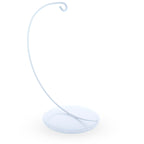 Solid Round Base White Painted Metal Ornament Display Stand 7.8 Inches Ornament Stands La Vie Bien Solid Round Base White Painted Metal Ornament Display Stand 7.8 Inches