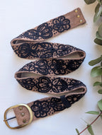 Sombra Rosa Embroidered Belt by Ash & Rose