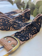Sombra Rosa Embroidered Belt by Ash & Rose