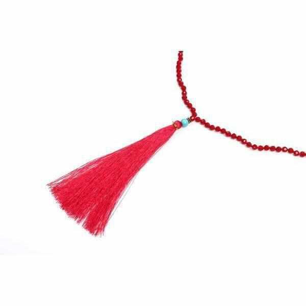 Sonia Tassel Bead Necklace - Thailand Jewelry La Vie Bien Sonia Tassel Bead Necklace - Thailand