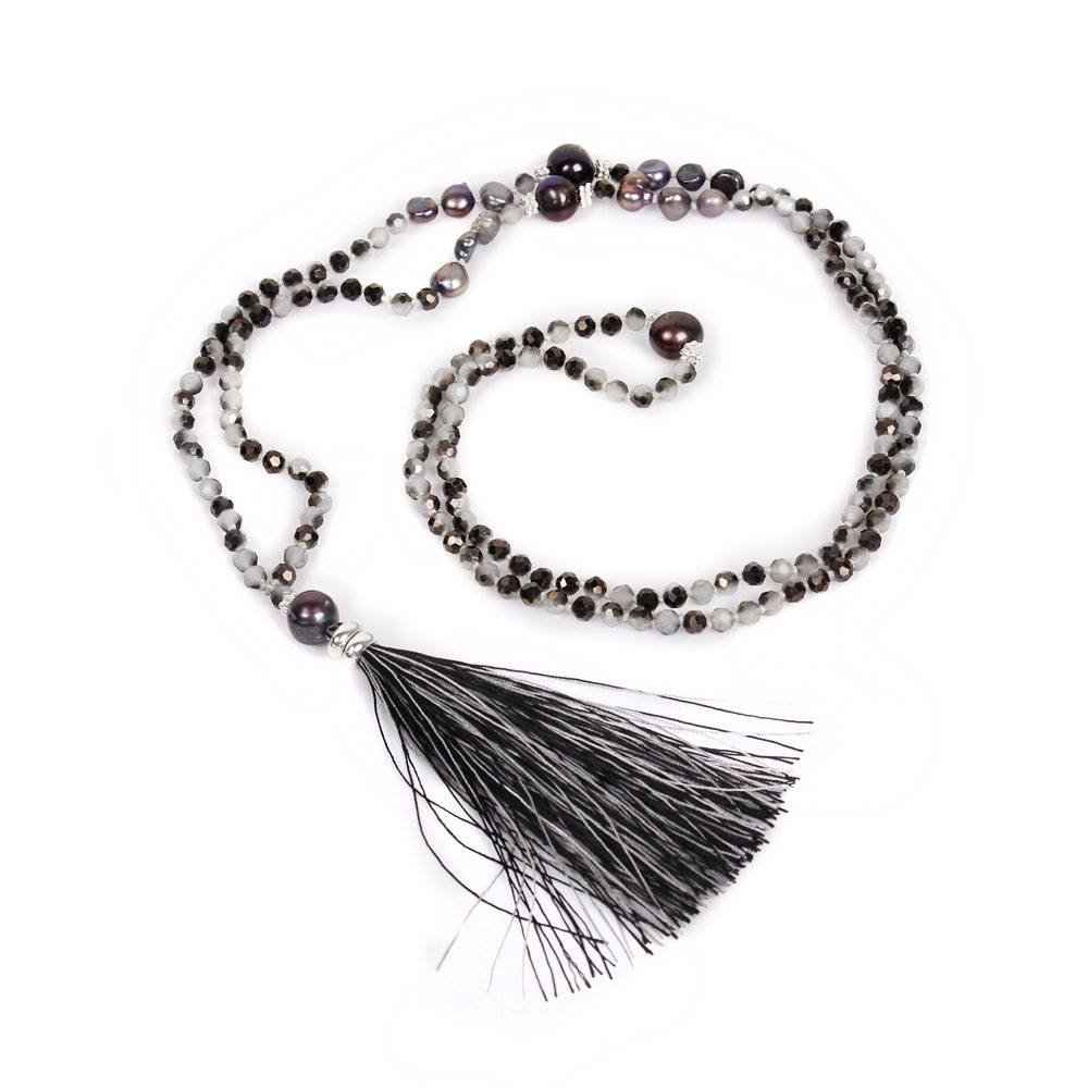 Sonia Tassel Bead Necklace - Thailand Jewelry La Vie Bien Sonia Tassel Bead Necklace - Thailand
