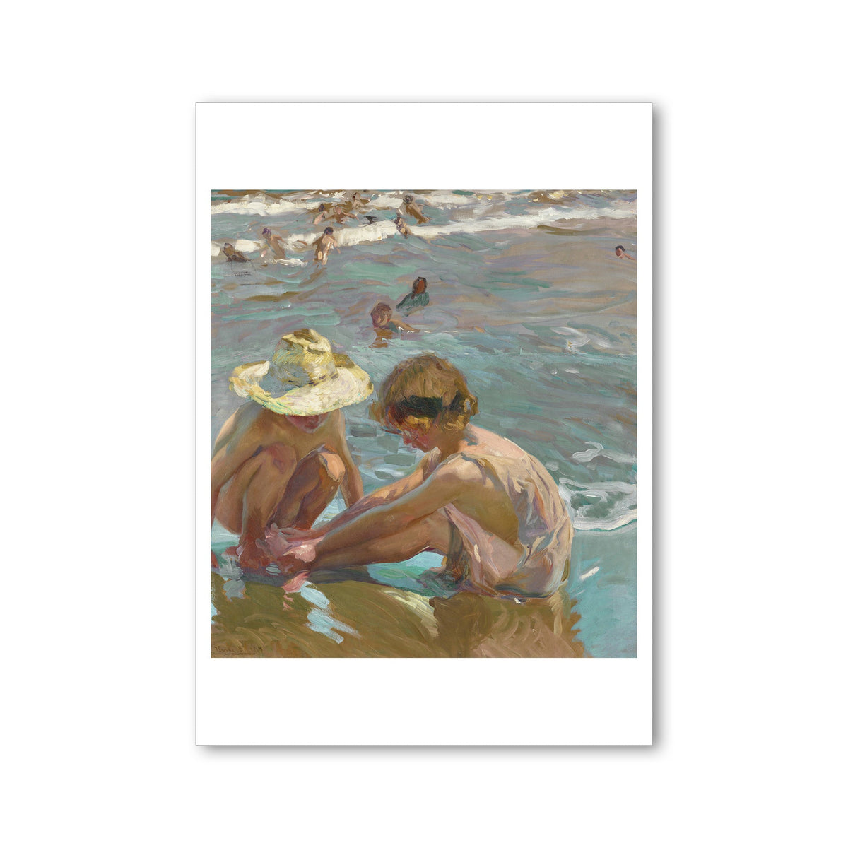 Sorolla - The Wounded Foot - Postcard STATIONERY La Vie Bien Sorolla - The Wounded Foot - Postcard