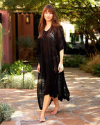 Souk Knit Tunic Cover - up - Available in Black, Sandstone, & Spice Apparel La Vie Bien Souk Knit Tunic Cover - up - Available in Black, Sandstone, & Spice