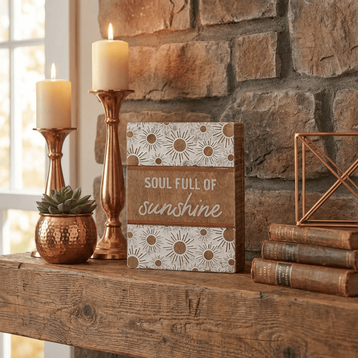Soul Full Of Sunshine Wooden Box Sign | Boho Sunburst Home Decor Decor La Vie Bien Soul Full Of Sunshine Wooden Box Sign | Boho Sunburst Home Decor