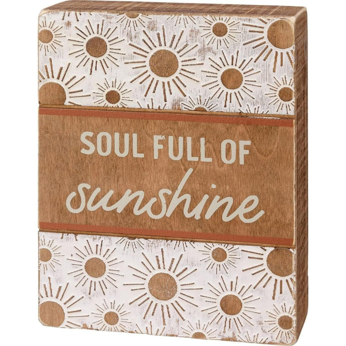 Soul Full Of Sunshine Wooden Box Sign | Boho Sunburst Home Decor Decor La Vie Bien Soul Full Of Sunshine Wooden Box Sign | Boho Sunburst Home Decor