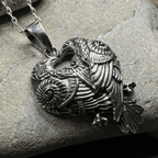 Soulmates Celtic Raven Necklace in Sterling Silver Pendant La Vie Bien Soulmates Celtic Raven Necklace in Sterling Silver