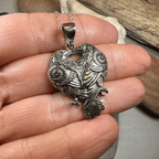 Soulmates Celtic Raven Necklace in Sterling Silver Pendant La Vie Bien Soulmates Celtic Raven Necklace in Sterling Silver