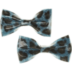 Sourpuss Blue Leopard Glitter Hair Bows Set of 2 | Rockabilly Hair Accessories Leopard Print Hair Clips Hair Clip La Vie Bien Sourpuss Blue Leopard Glitter Hair Bows Set of 2 | Rockabilly Hair Accessories Leopard Print Hair Clips
