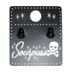 Sourpuss Earrings | Black Octopus Nautical Design by The Bullish Store