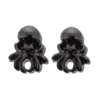 Sourpuss Earrings | Black Octopus Nautical Design by The Bullish Store