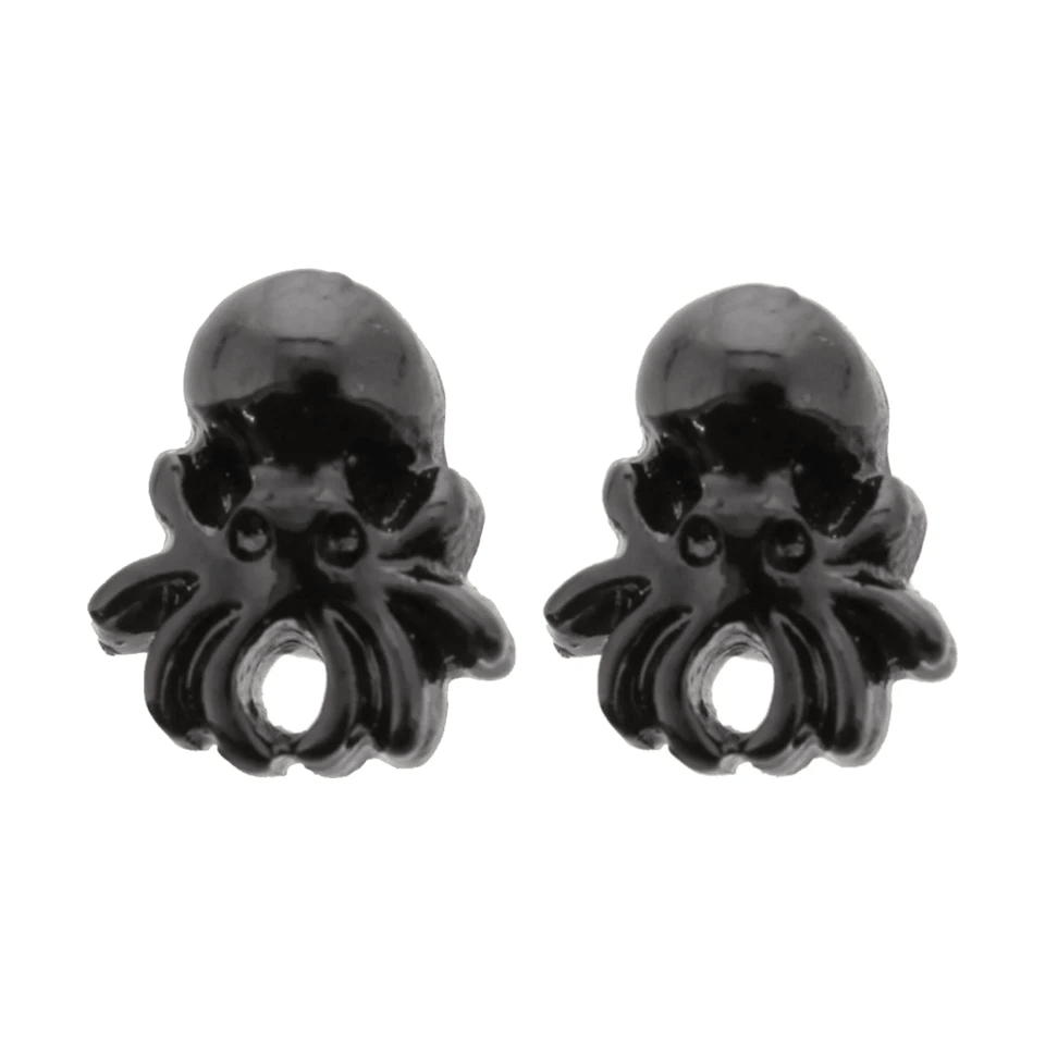 Sourpuss Earrings | Black Octopus Nautical Design by The Bullish Store