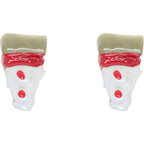 Sourpuss Pepperoni Pizza Studs Earrings | Quirky Food Jewelry Earrings La Vie Bien Sourpuss Pepperoni Pizza Studs Earrings | Quirky Food Jewelry