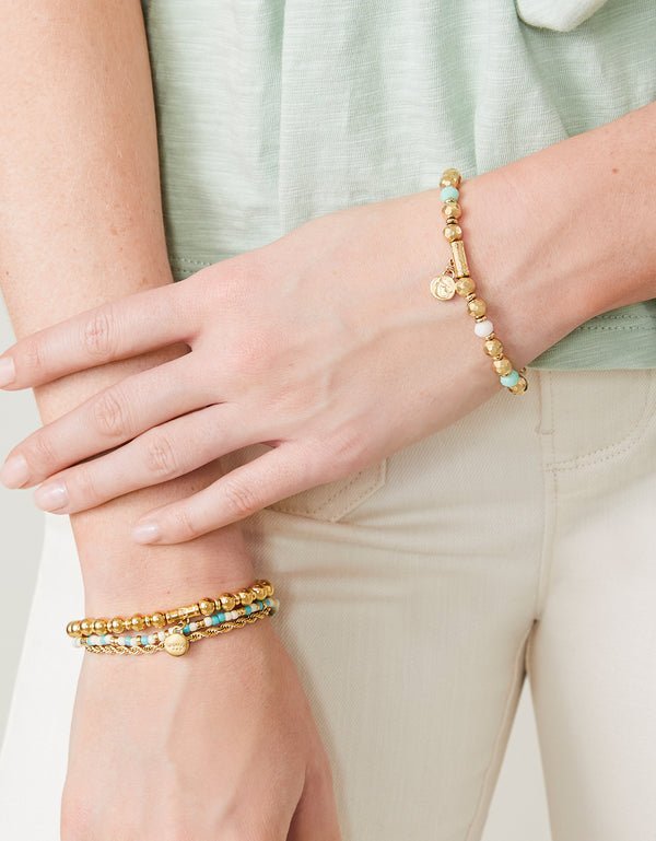 South Beach Stretch Bracelet 6mm - Splash Collection Jewelry La Vie Bien South Beach Stretch Bracelet 6mm - Splash Collection