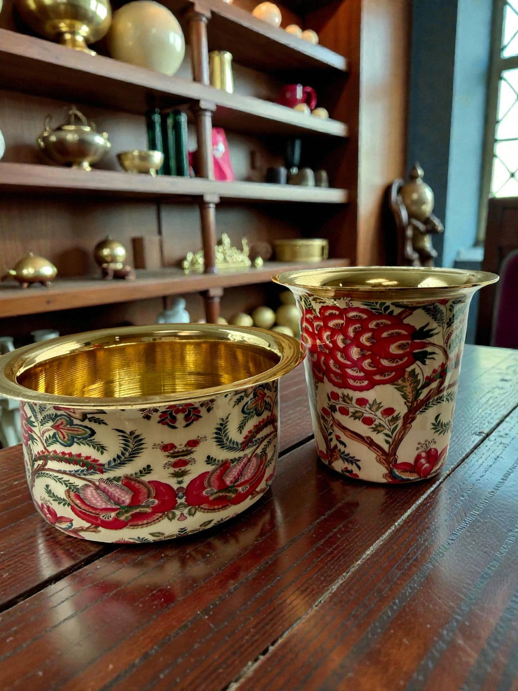 South Indian Brass Filter Coffee Serving Dabara or Filter Kaapi or Tumbler and Bowl/Saucer Set La Vie Bien South Indian Brass Filter Coffee Serving Dabara or Filter Kaapi or Tumbler and Bowl/Saucer Set