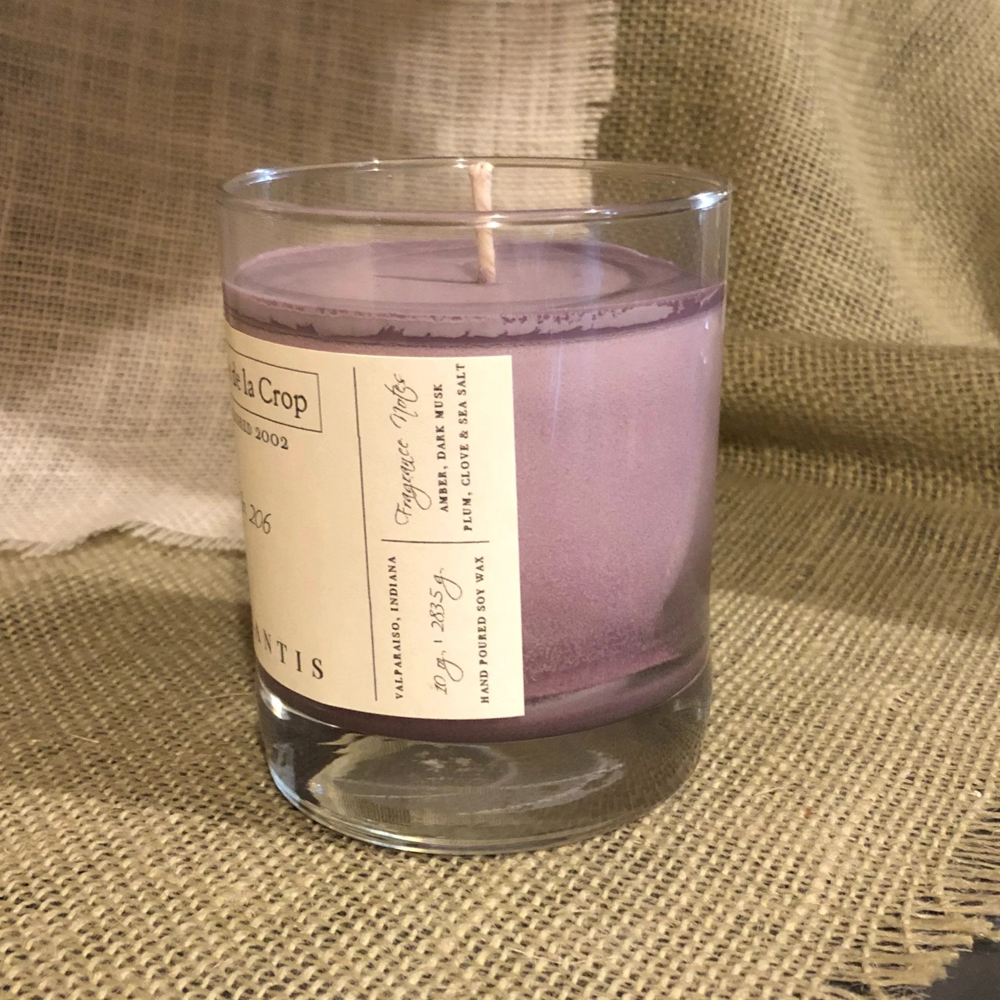 Soy Candle - Atlantis (Sea Salt & Dark Musk) by Creme de la Crop