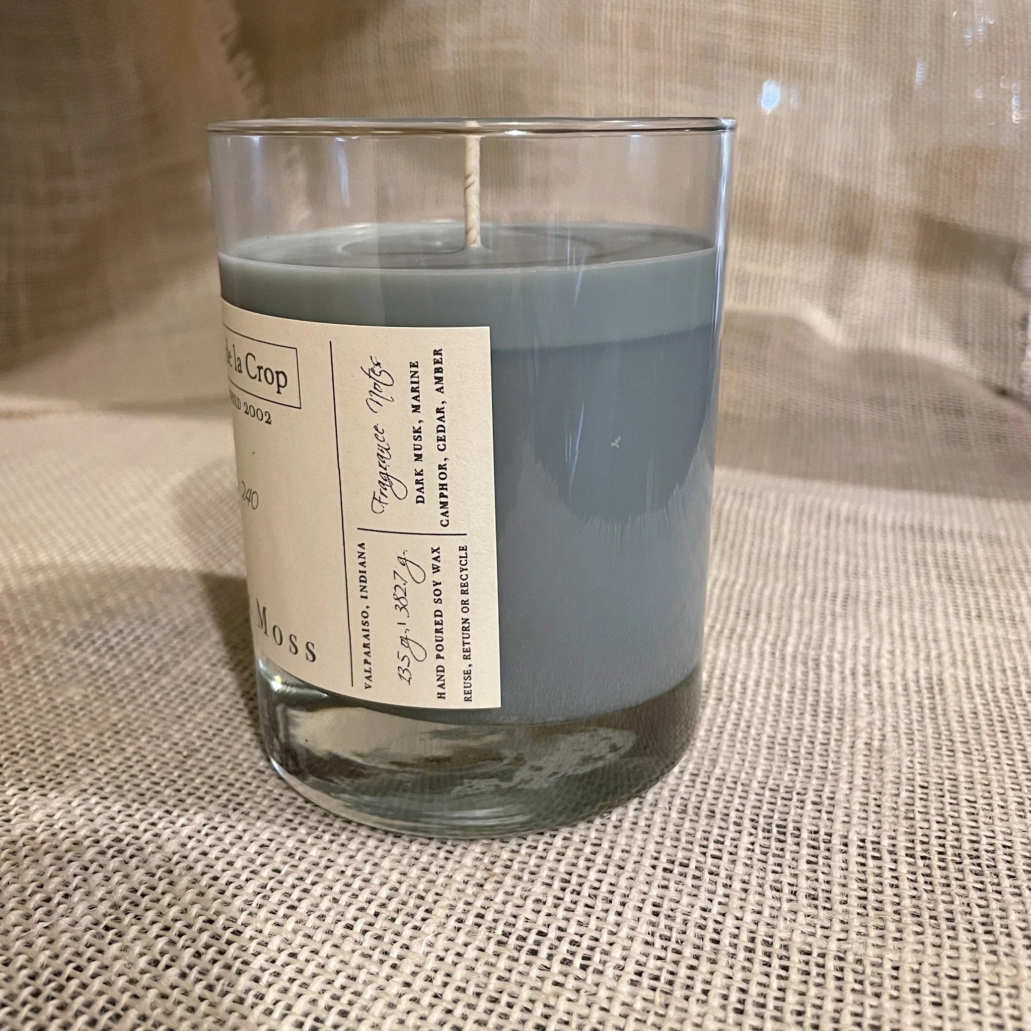Soy Candle - Black Moss by Creme de la Crop
