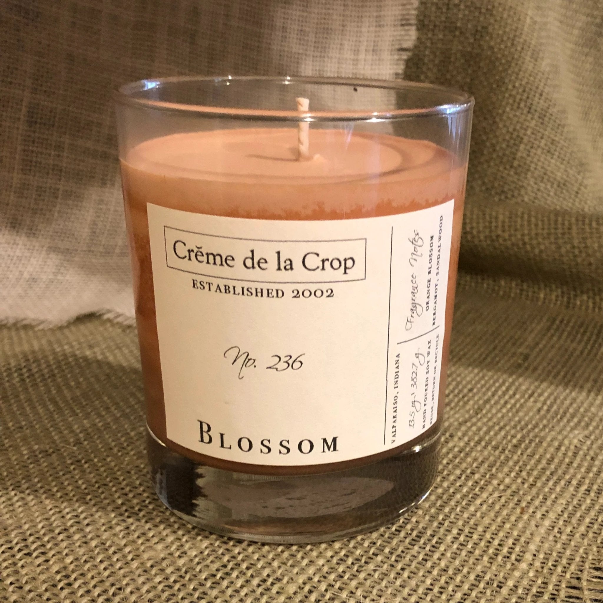 Soy Candle - Blossom (Orange Blossom) by Creme de la Crop