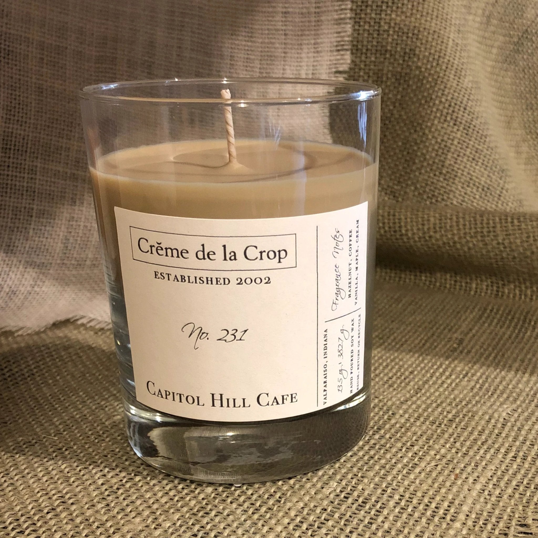 Soy Candle - Capitol Hill Cafe by Creme de la Crop