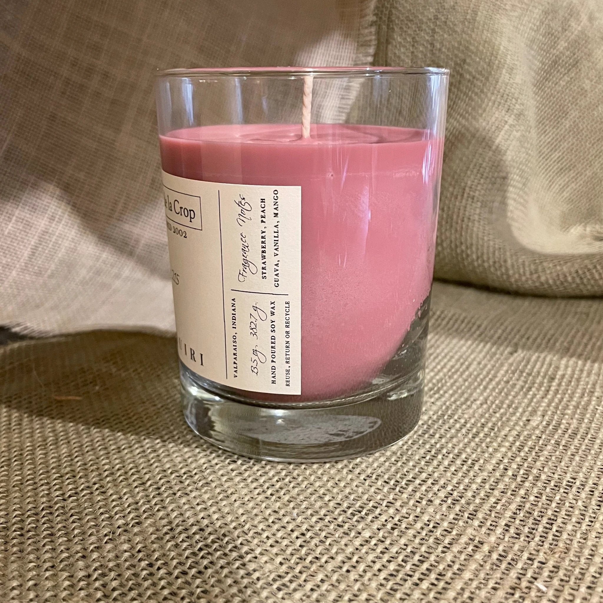 Soy Candle - Daiquiri (Strawberry) by Creme de la Crop