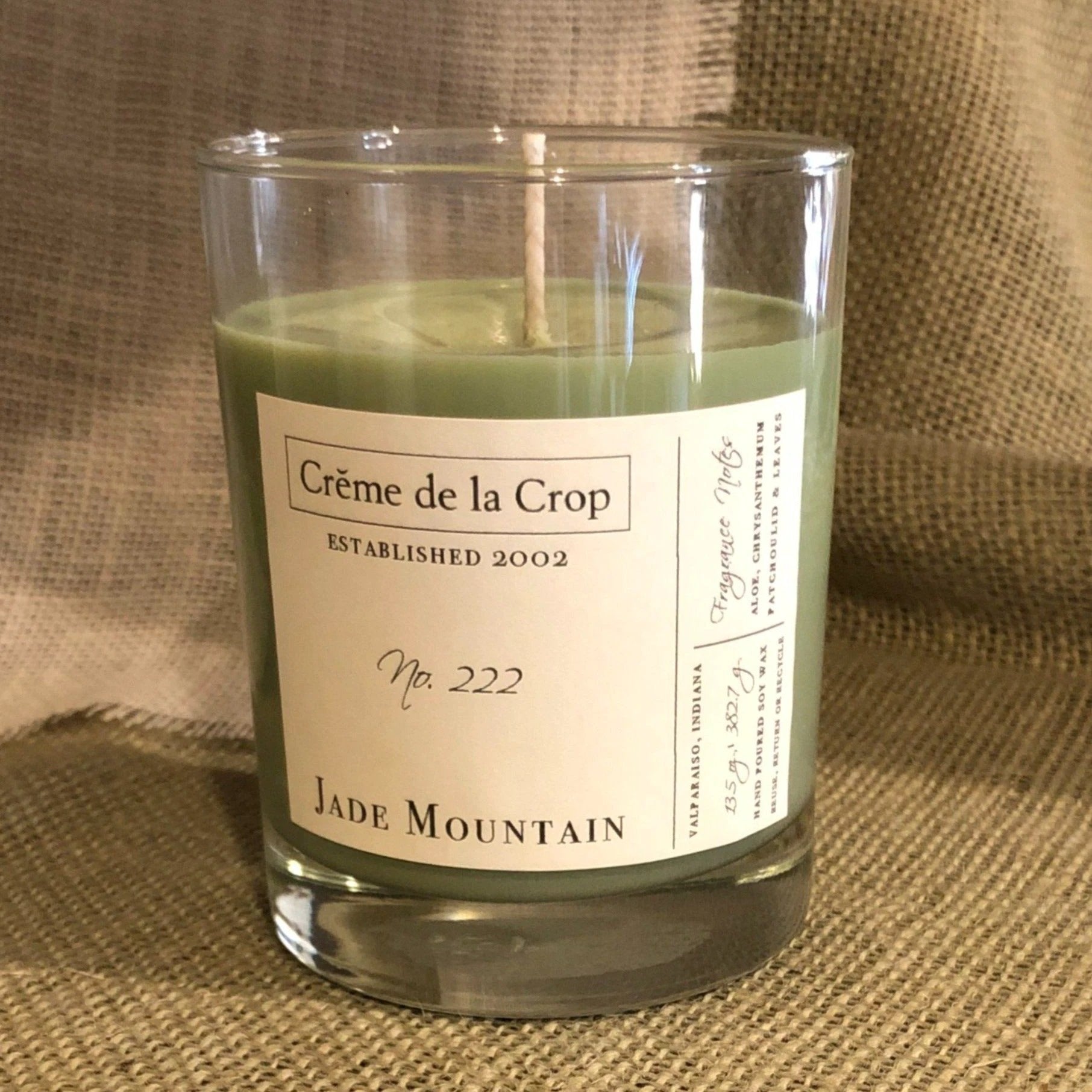 Soy Candle - Jade Mountain (Aloe & Agave) by Creme de la Crop