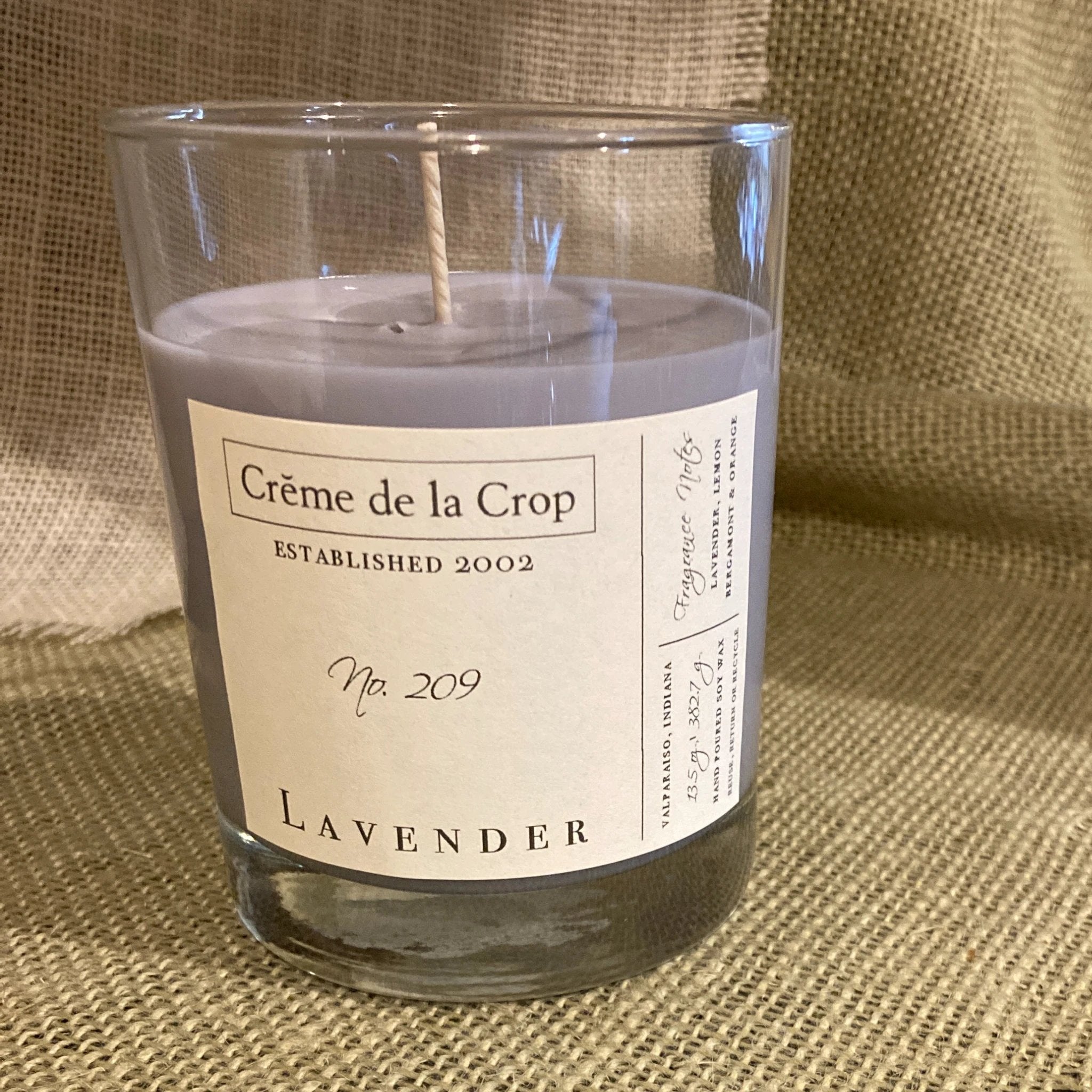 Soy Candle - Lavender by Creme de la Crop