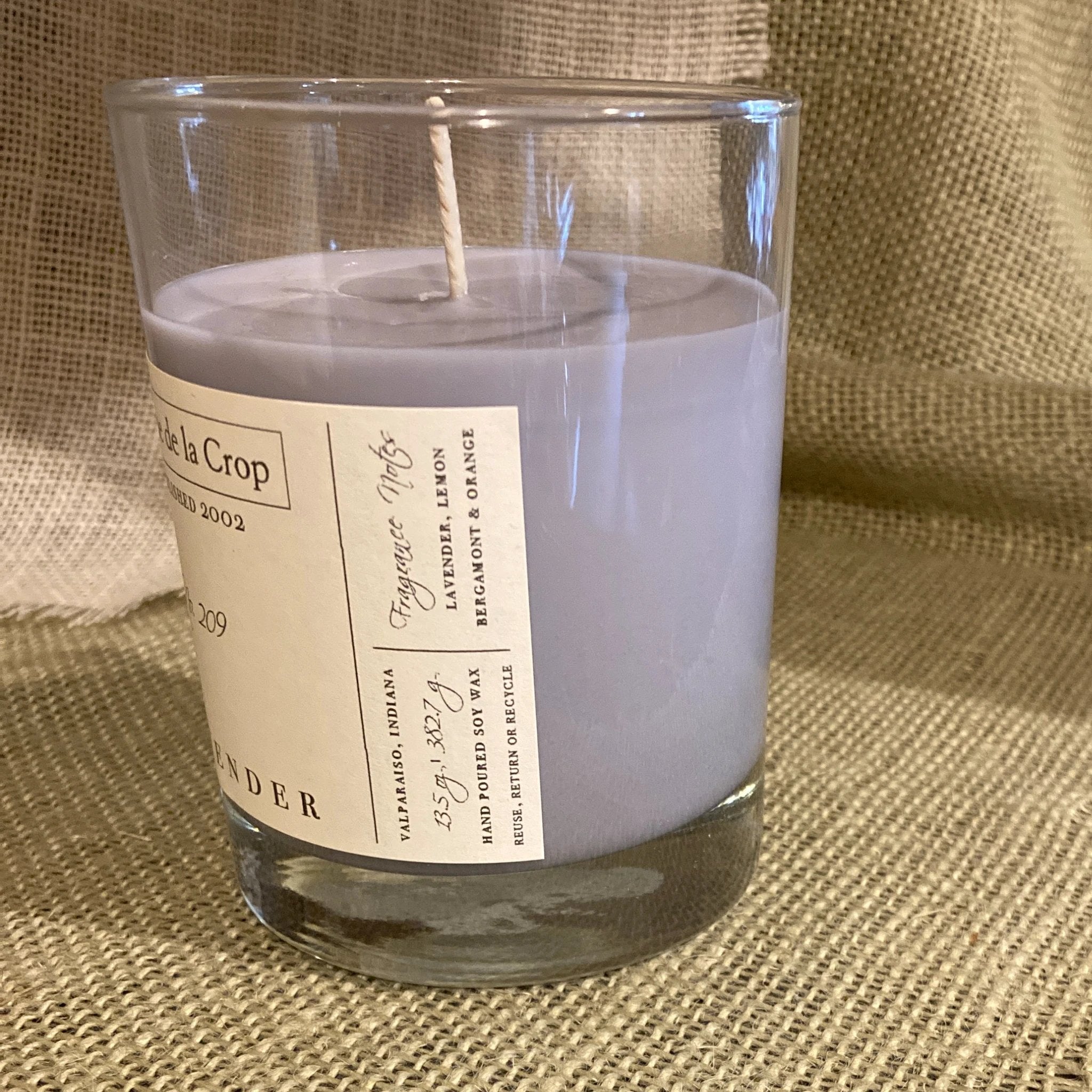 Soy Candle - Lavender by Creme de la Crop