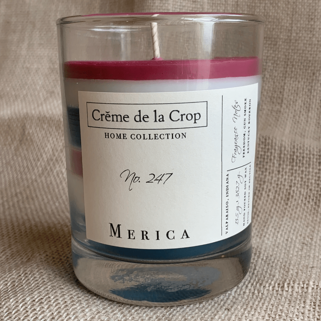 Soy Candle - Merica (Gun Smoke, Freedom & Bourbon) by Creme de la Crop
