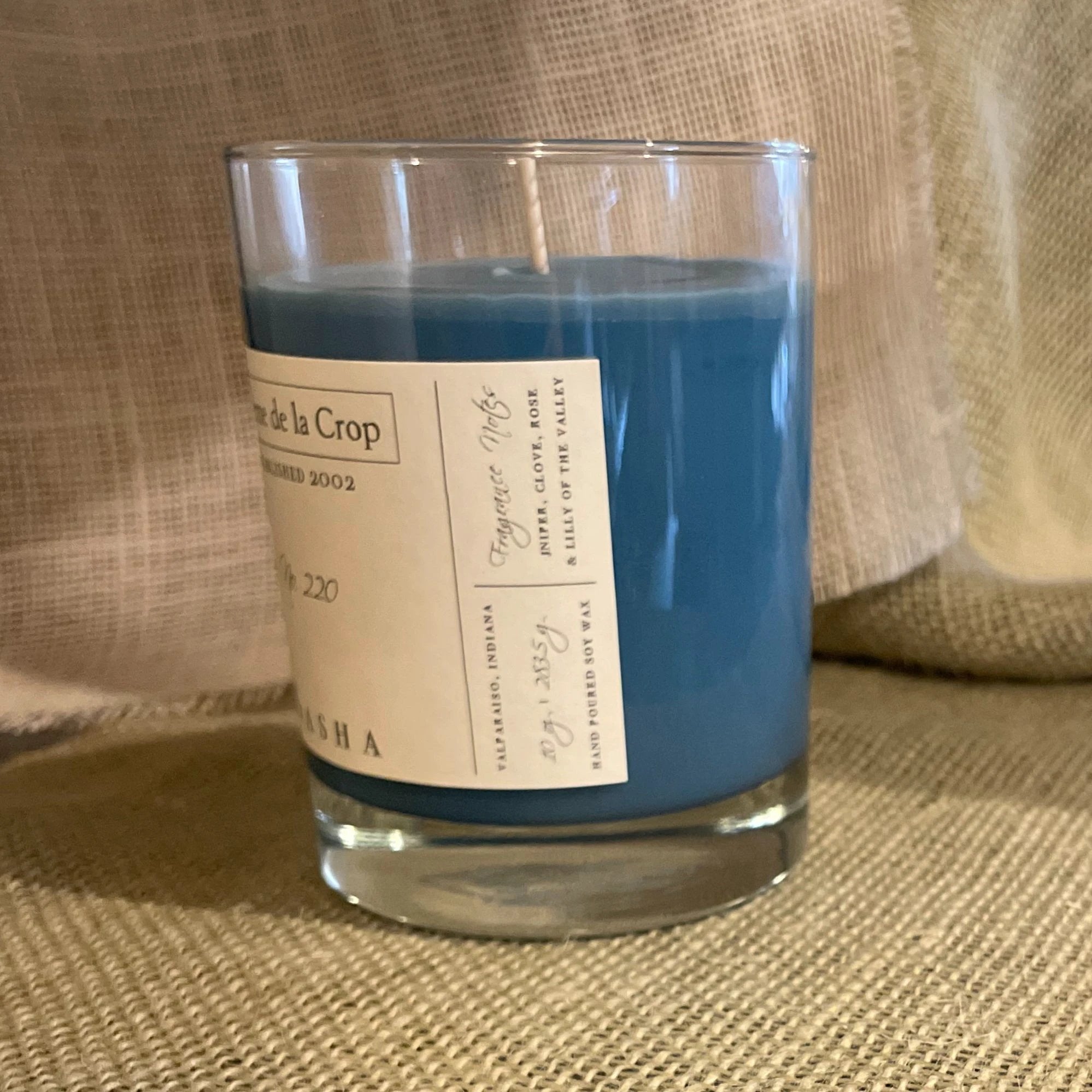 Soy Candle - Sasha (Juniper) by Creme de la Crop