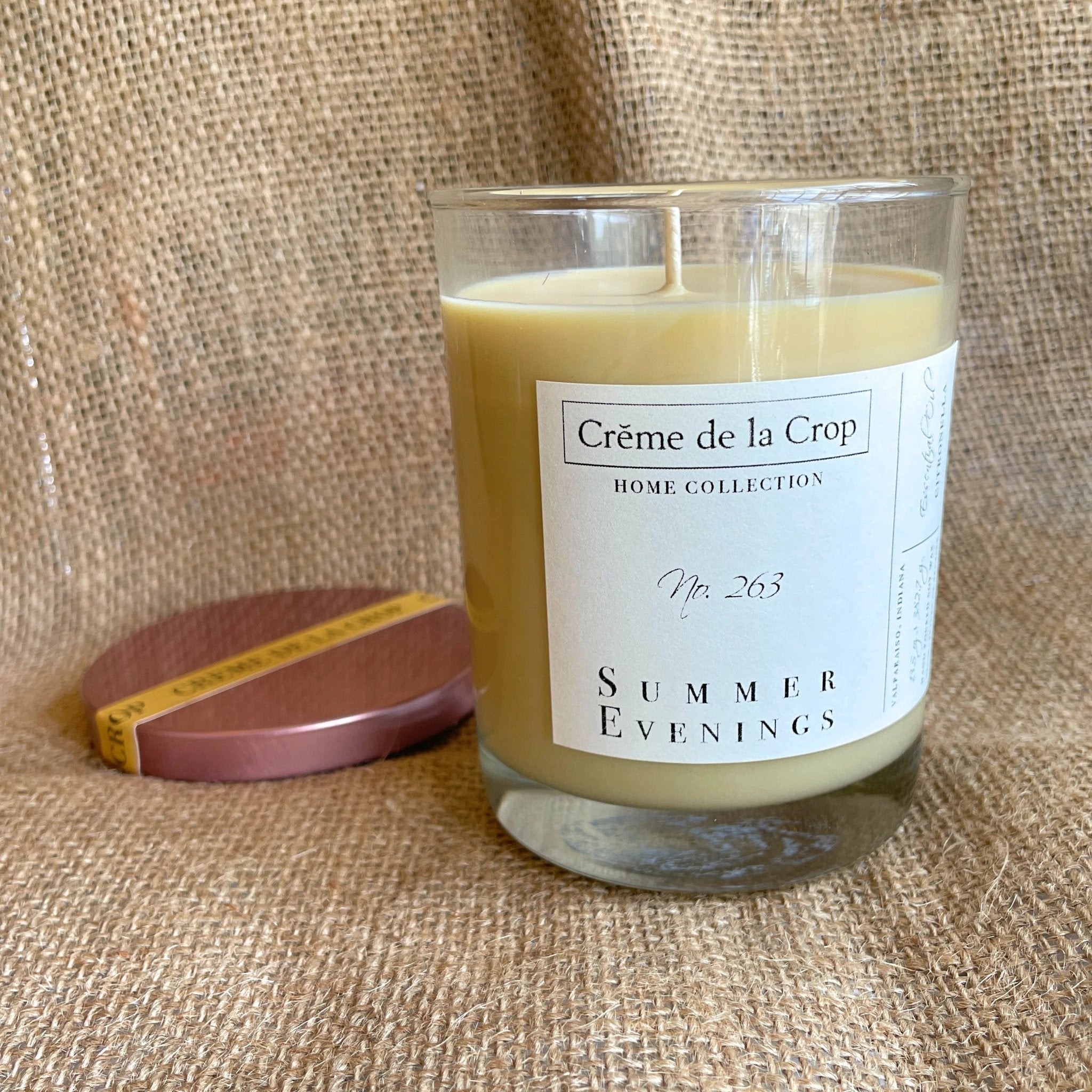 Soy Candle - Summer Evenings (Citronella) by Creme de la Crop
